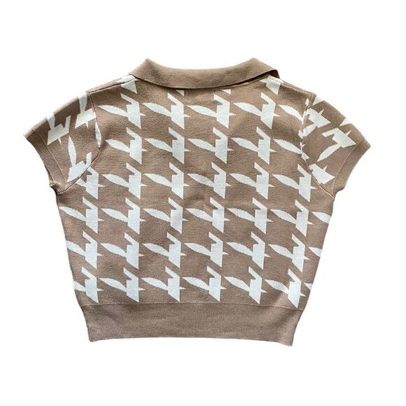 BOHME Shae Cropped Top in Taupe Size XL - Picture 6 of 8